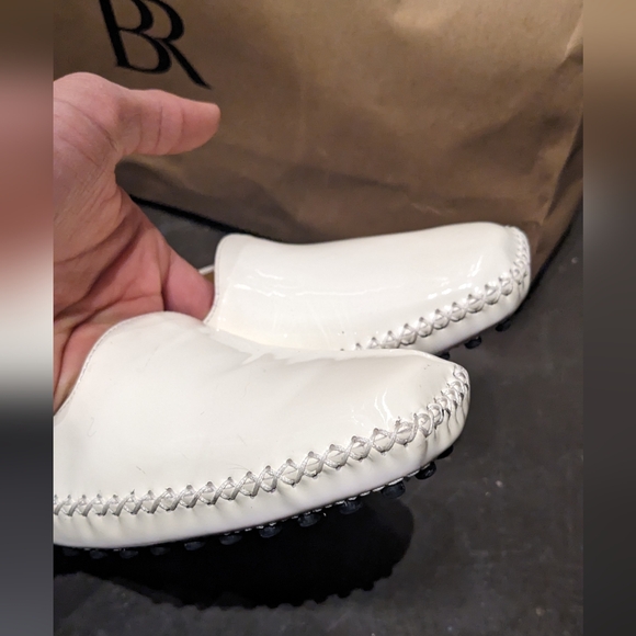 Stuart Weitzman White patent loafers - Picture 3 of 10